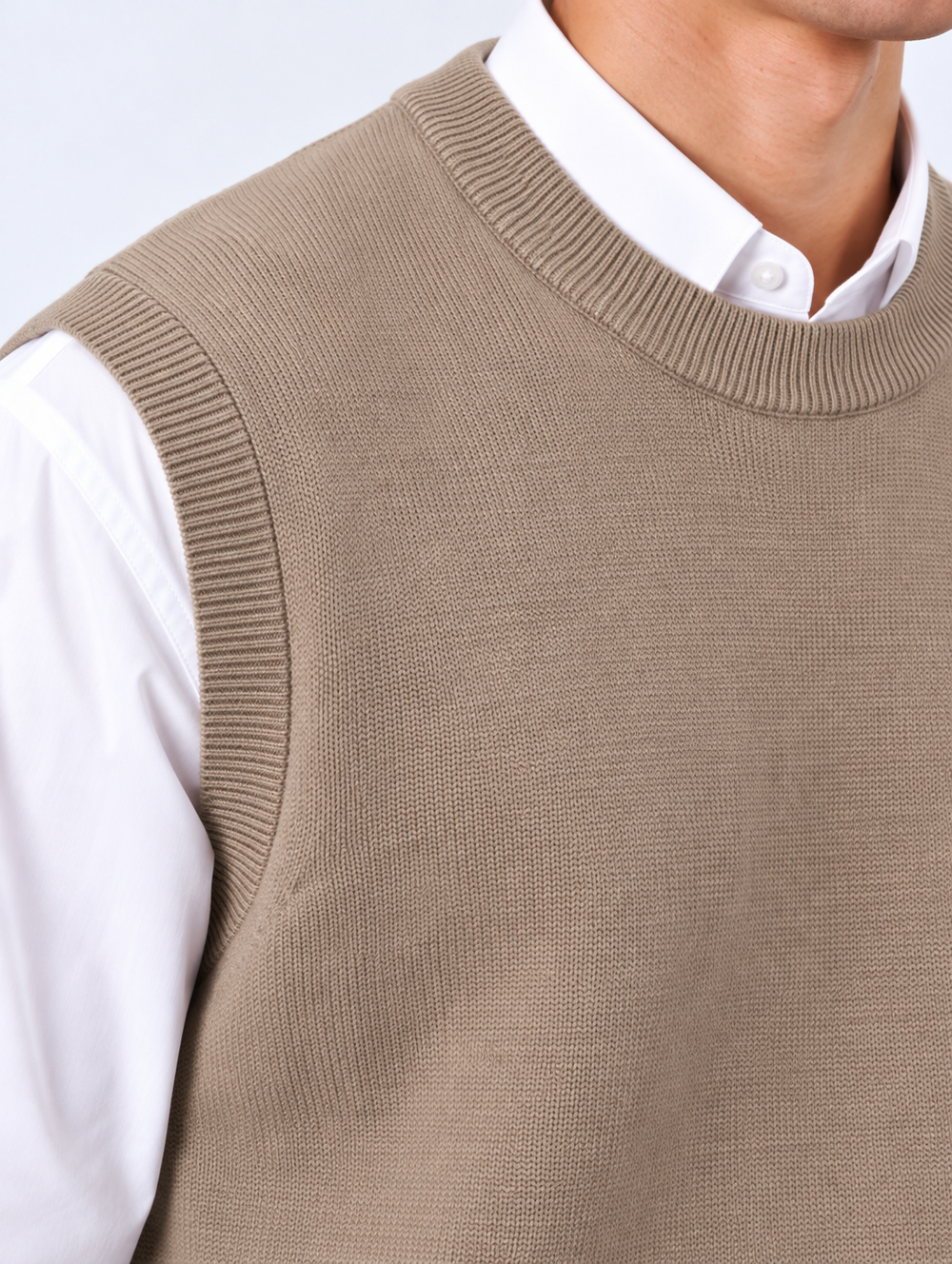 Gilet Girocollo | Duca Homme (beige)