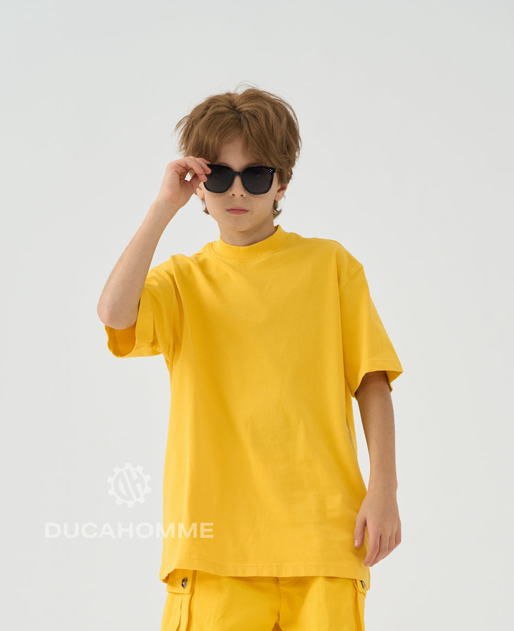 T-Shirt Gialla Oversize Bambino & Ragazzo - Duca Homme Junior