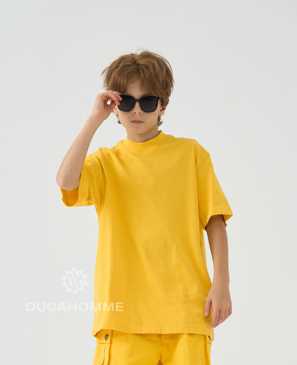 T-Shirt Gialla Oversize Bambino & Ragazzo - Duca Homme Junior