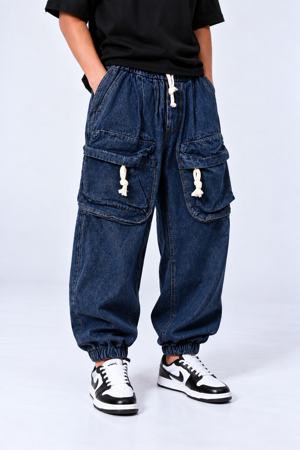 Jeans Cargo Frontali | Duca Homme (blu)
