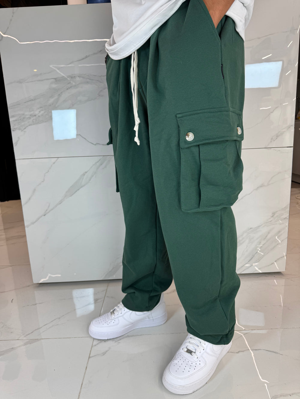 Pantaloni Cargo in Cotone Duca Homme | Pantatuta Uomo | Verde