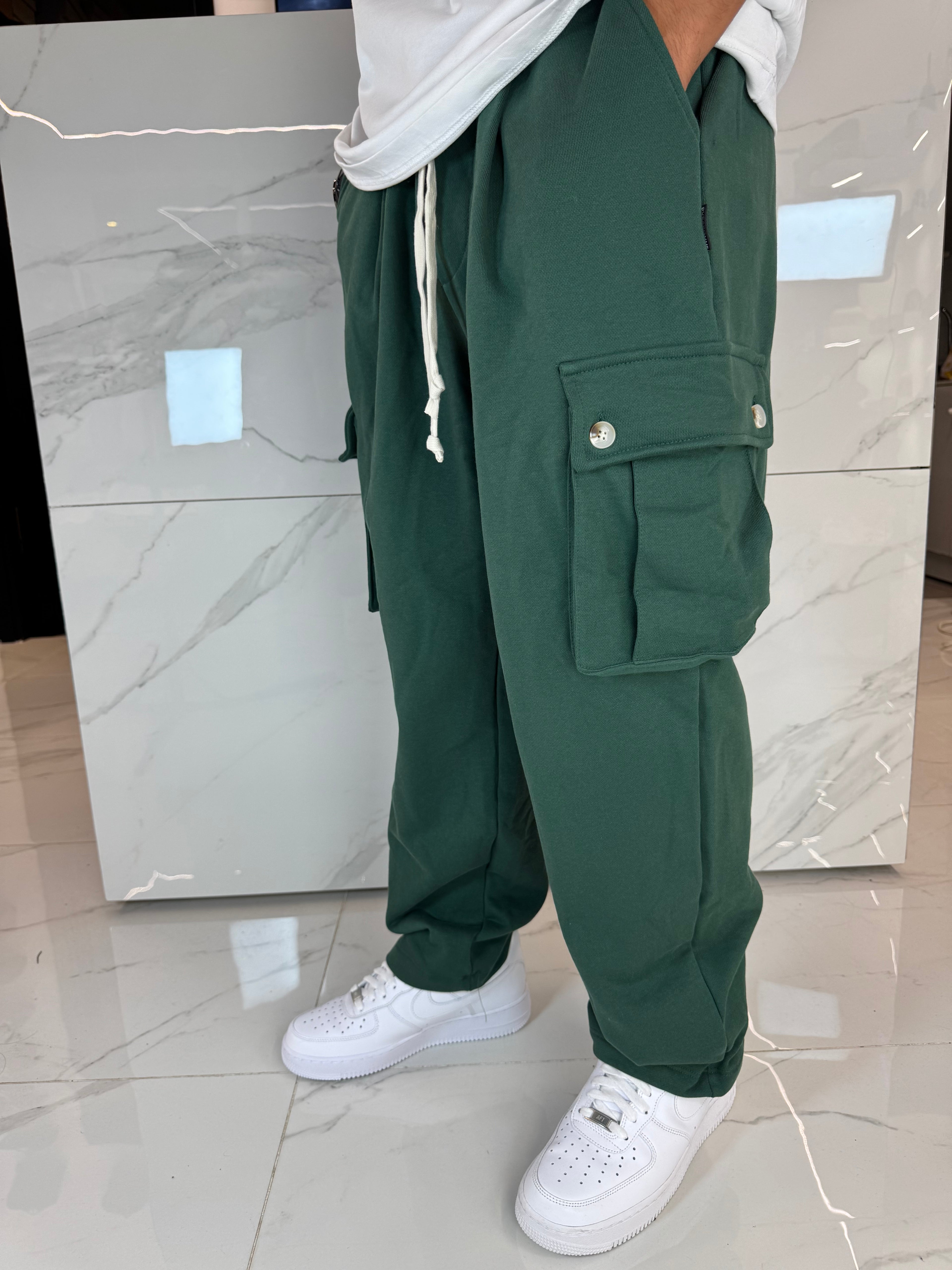 Pantaloni Cargo in Cotone Duca Homme | Pantatuta Uomo | Verde