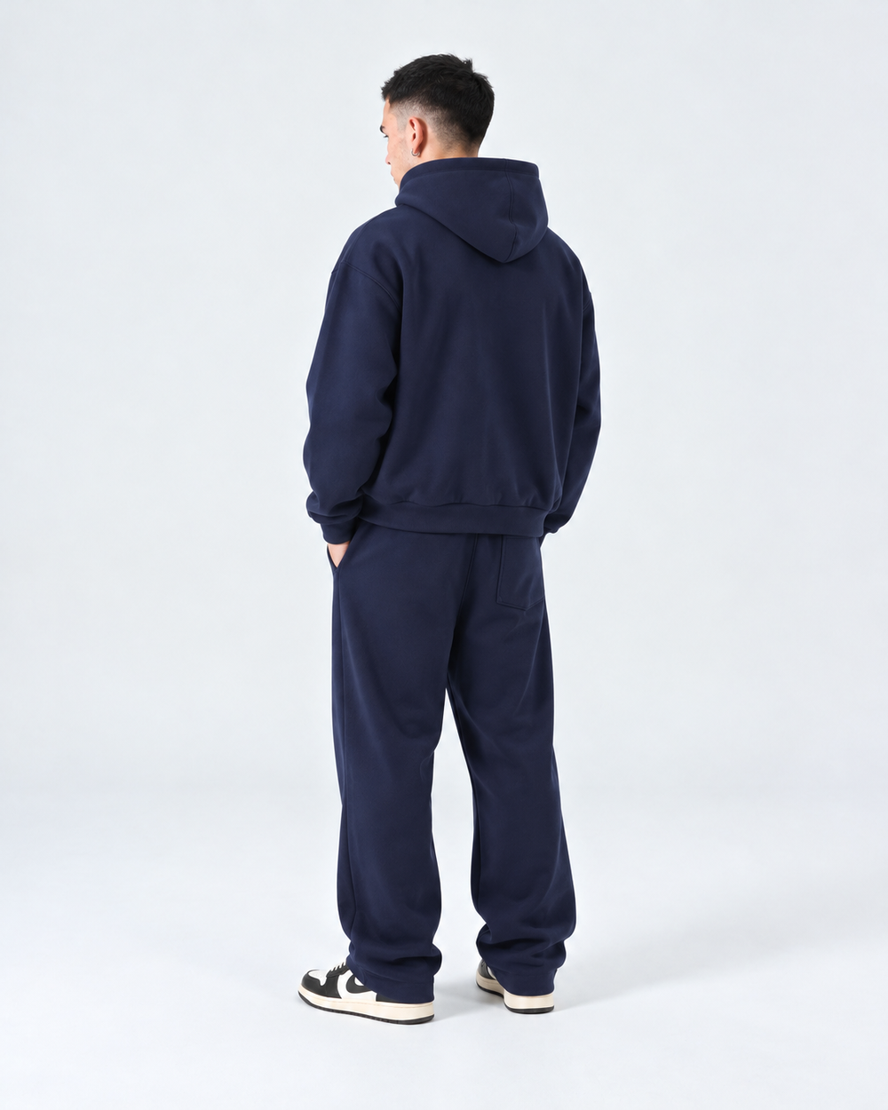 Completo Felpato Regular | Duca Homme (blu)