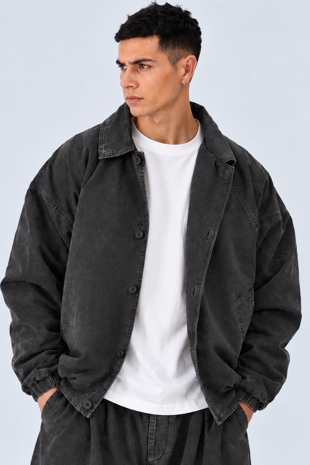 Completo Camicia Denim | Duca Home (grigio scuro)