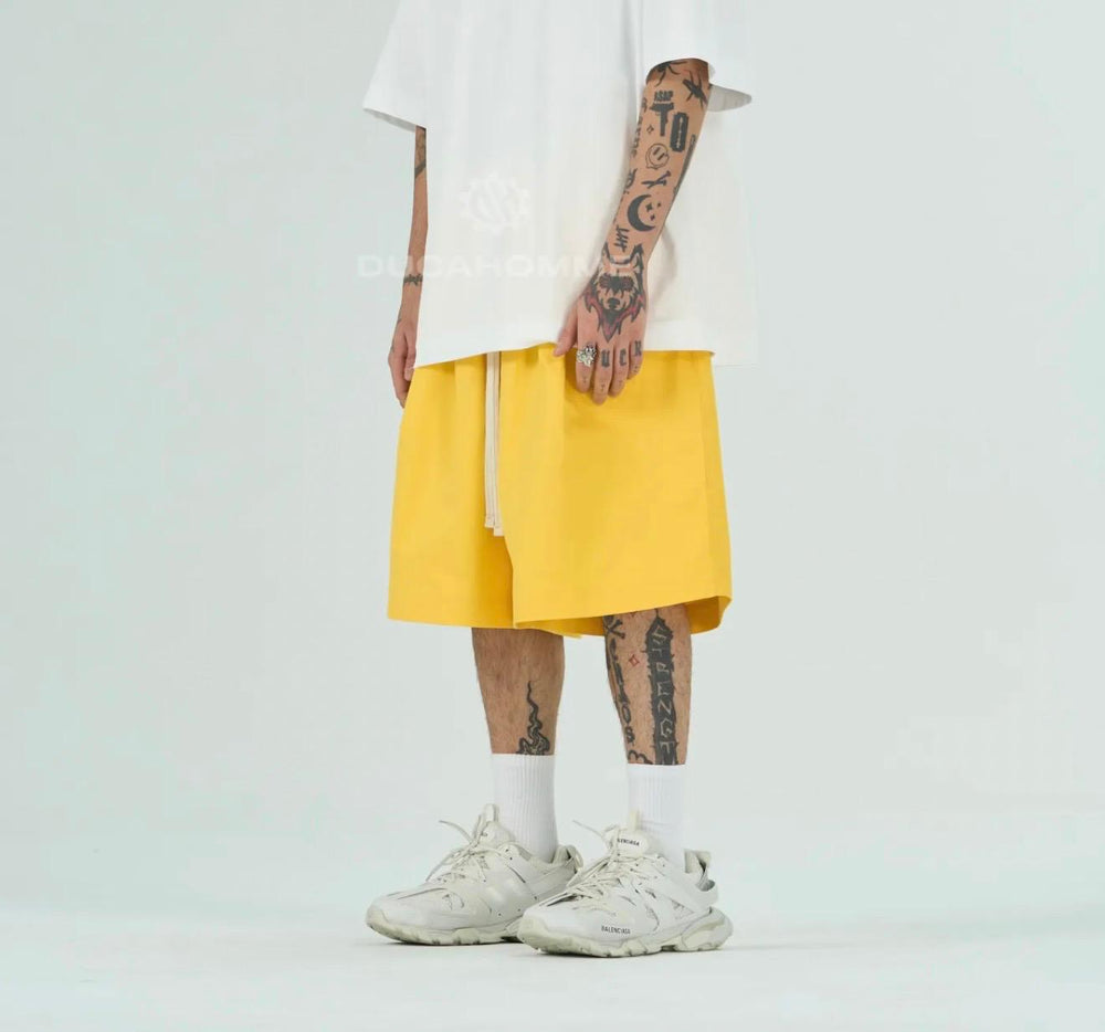 Bermuda Oversize Cotone Uomo | Duca Homme (giallo)