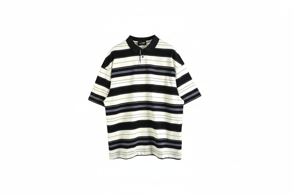Polo a Righe | Duca Homme (nero)