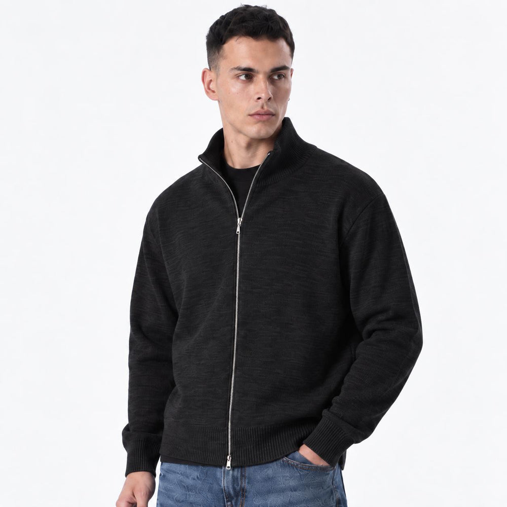 Maglione Full zip-Duca Homme (nero)