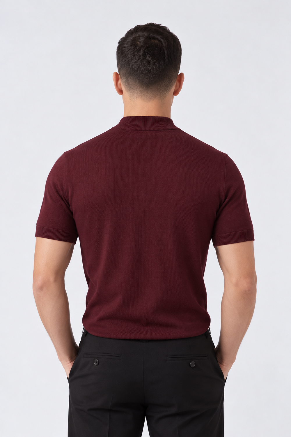 Maglia In Filo | Duca Homme (bordeaux)