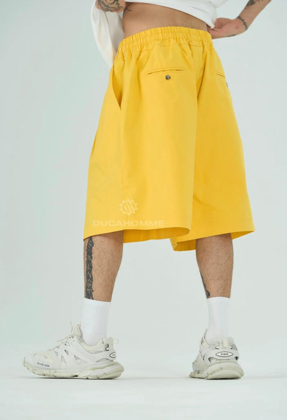 Bermuda Oversize Cotone Uomo | Duca Homme (giallo)