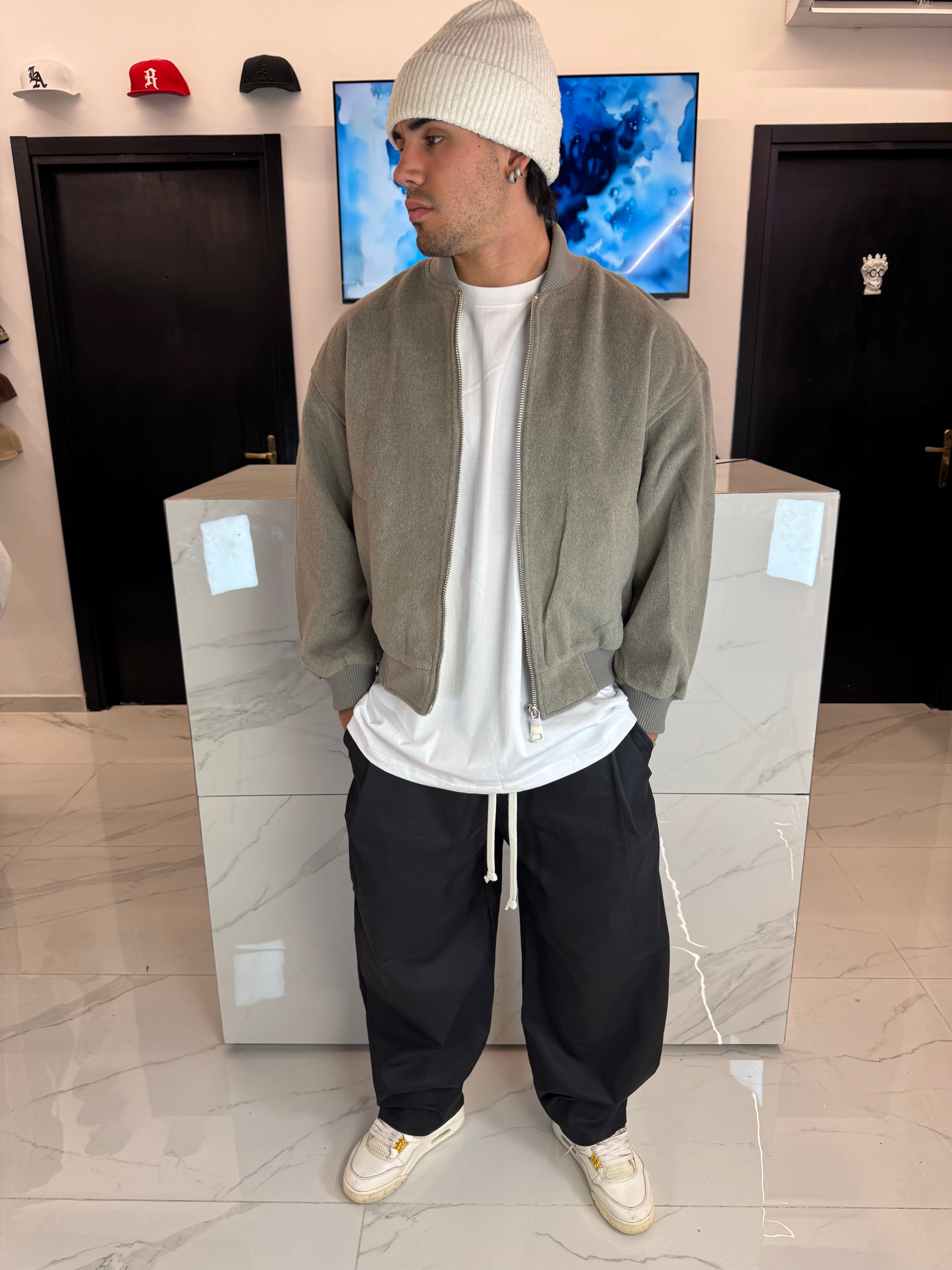 Pantaloni in Cotone Duca Homme Uomo | Oversize Baloon Fit | Nero