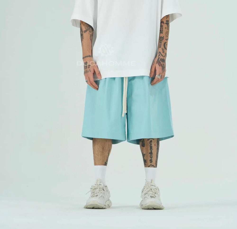 Bermuda Oversize Cotone Uomo | Duca Homme (celeste)