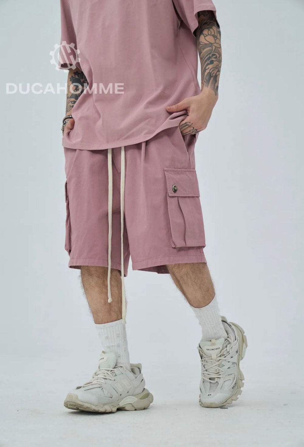 Bermuda Cargo Uomo | Duca Homme (rosa)