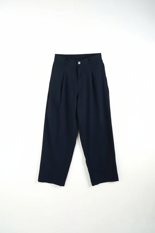 Pantalone elegante cotone leggero baggy | Duca Homme (blu)