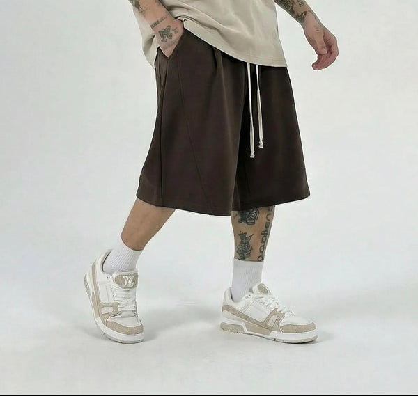 Bermuda Cotone Baggy | Duca Homme (marrone)