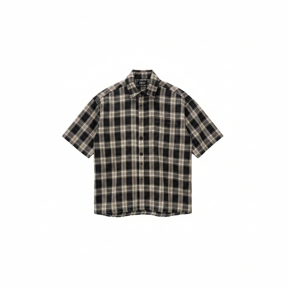 Camicia Quadri Bambino | Duca Homme (nero)