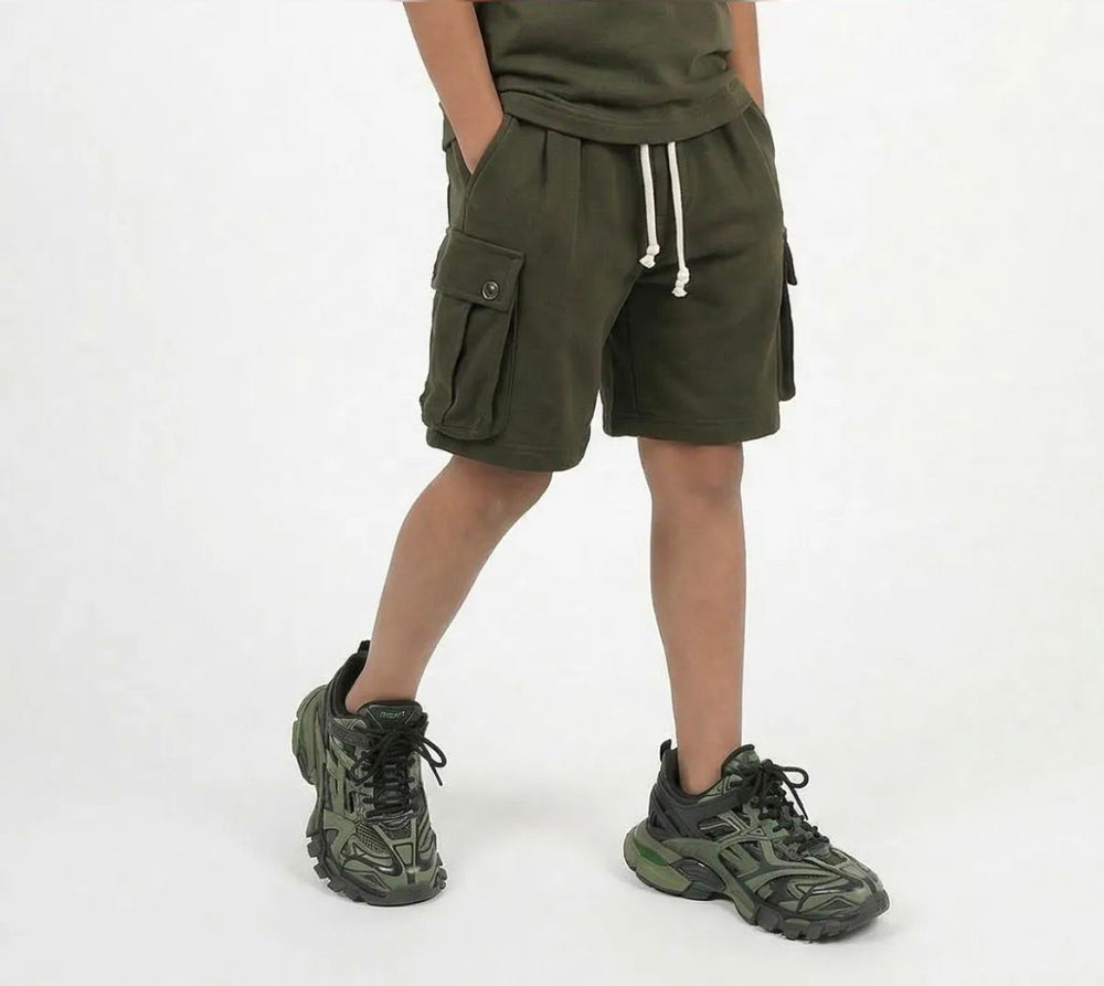 Bermuda Cargo in Cotone Bambino | Duca Homme ( verde )