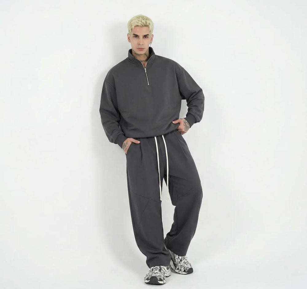 Pantalone Tuta Garzata Baggy Uomo | Duca Homme ( grigio piombo )
