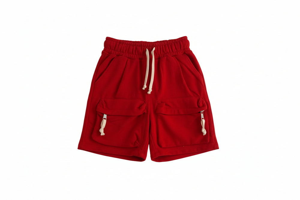 Bermuda Cargo Frontale Bambino | Duca Homme (rosso)