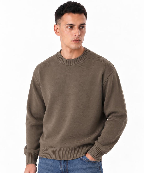 Maglione Girocollo-Duca Homme (tortora)