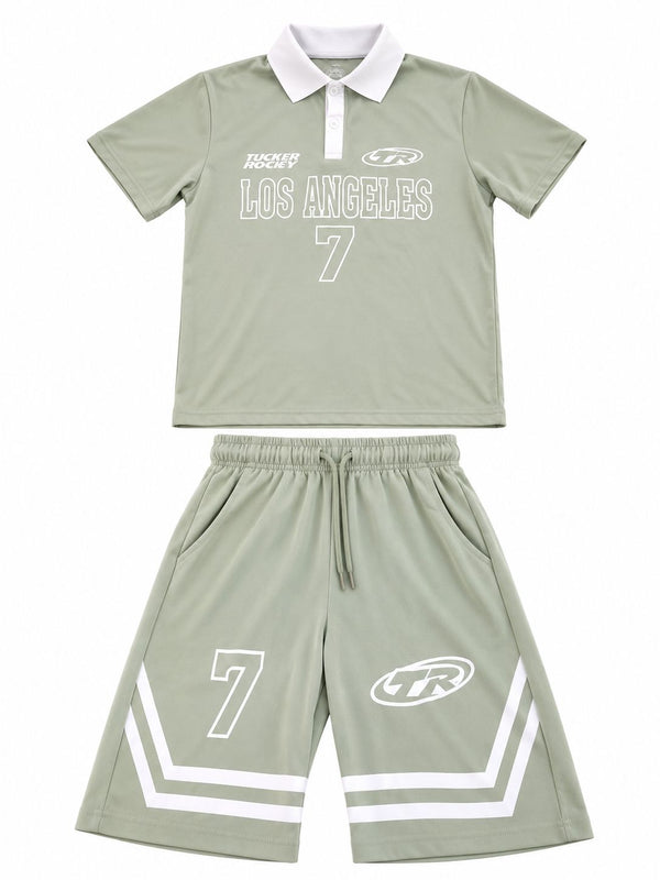 Completo Baseball Bambino | Duca Homme (verde acqua)