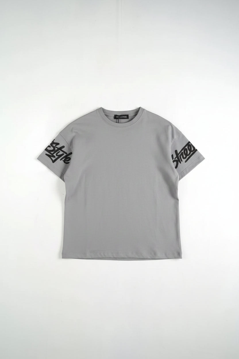 T-shirt stampa bambino | Duca Homme (grigio)