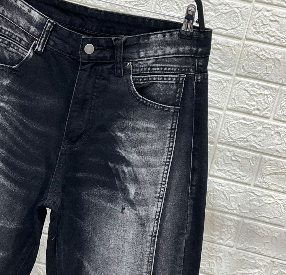 Jeans Baggy Uomo Duca Homme | Denim Scuro Loose Fit | Gamba Larga