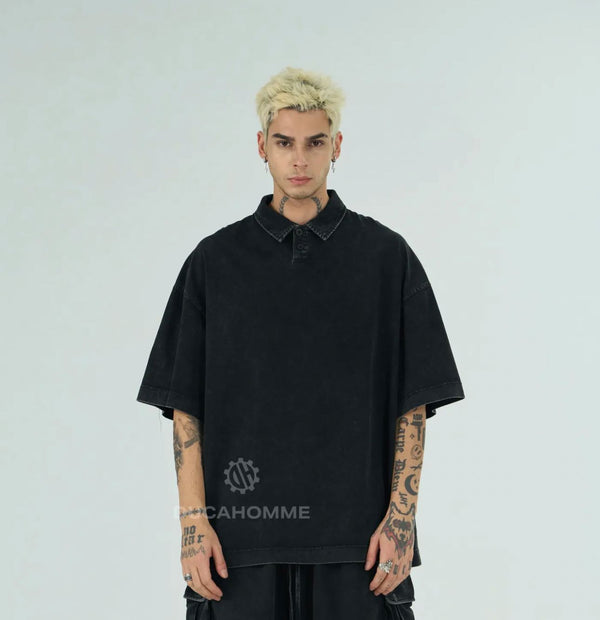 Polo Over Slavata | Duca Homme (nero)