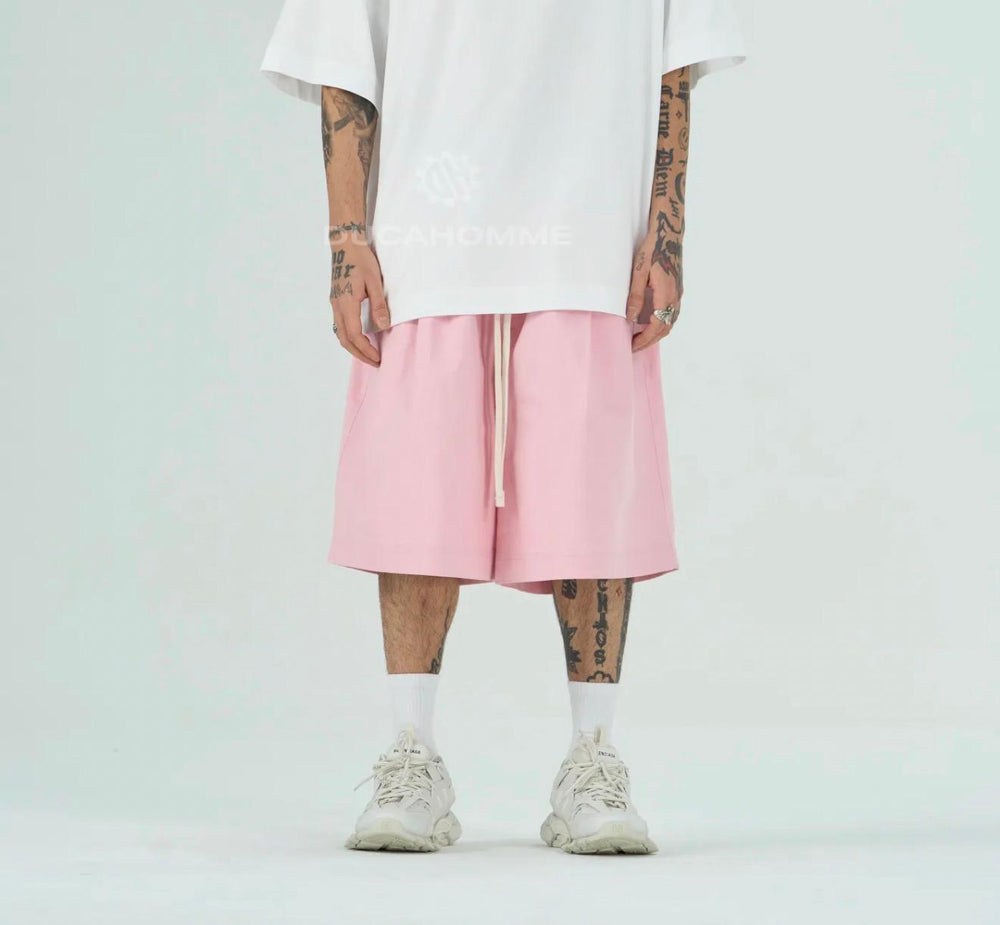 Bermuda Oversize Cotone Uomo | Duca Homme (rosa)