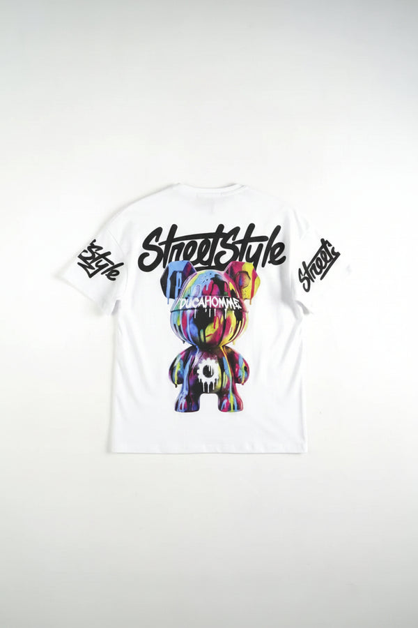 T-shirt stampa bambino | Duca Homme (bianco)