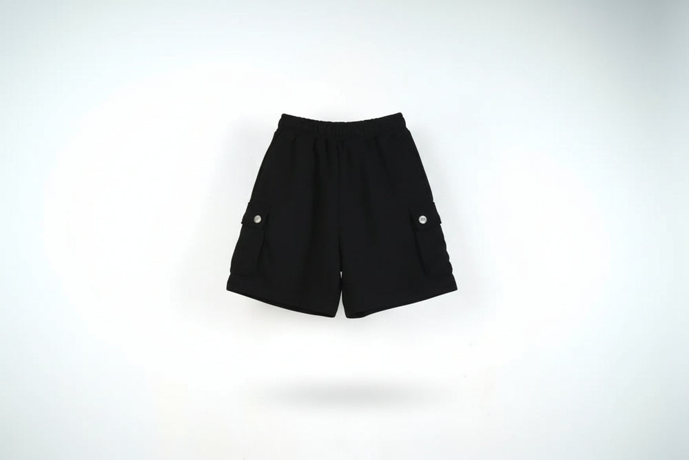 Bermuda Cargo in Cotone Bambino | Duca Homme ( nero )