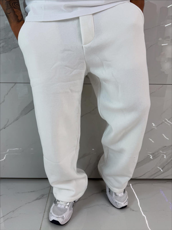 Pantaloni Tuta Uomo Duca Homme Bianchi | Fit Comodo | Cotone Streetwear
