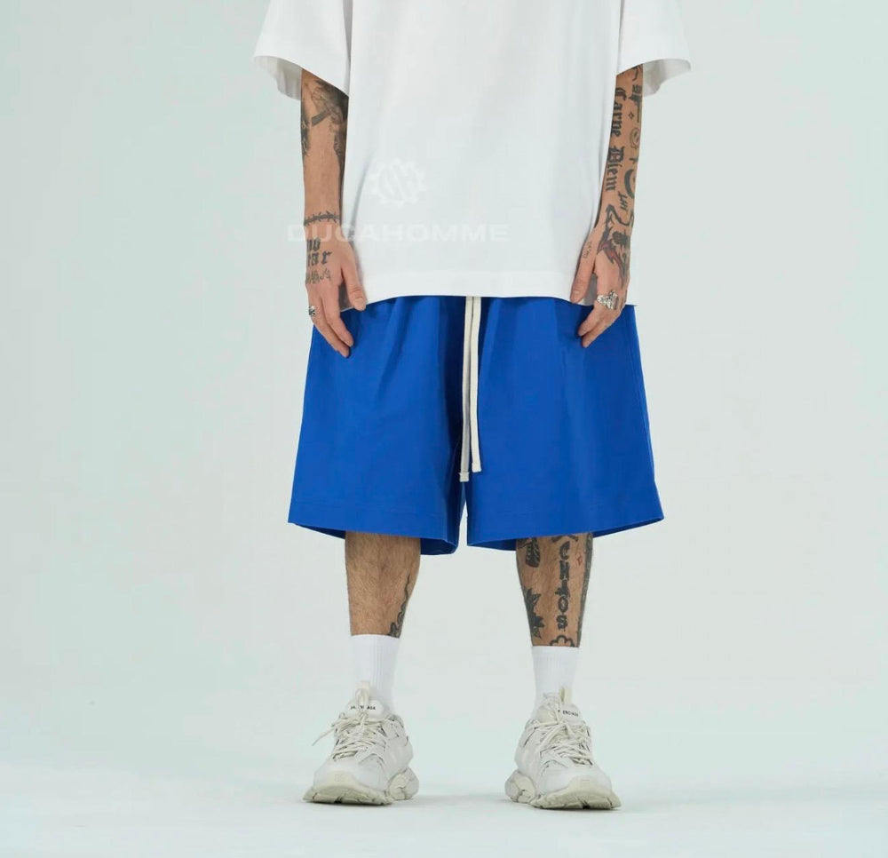 Bermuda Oversize Cotone Uomo | Duca Homme (blu royal)