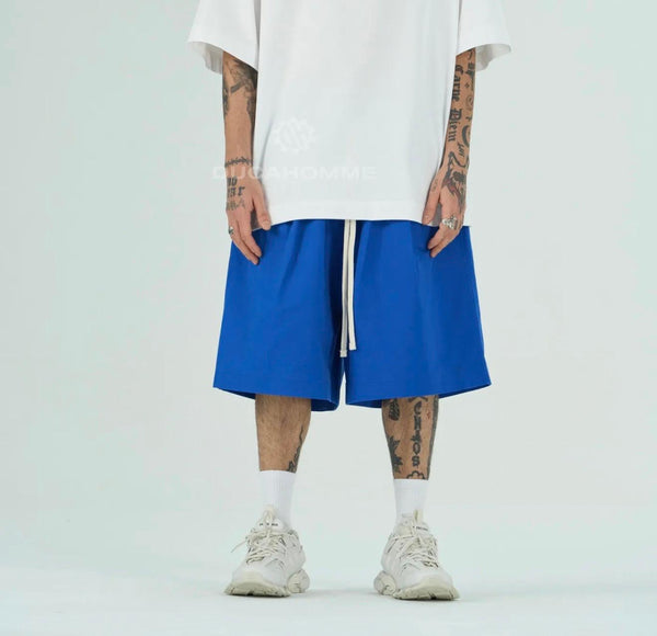 Bermuda Oversize Cotone Uomo | Duca Homme (blu royal)