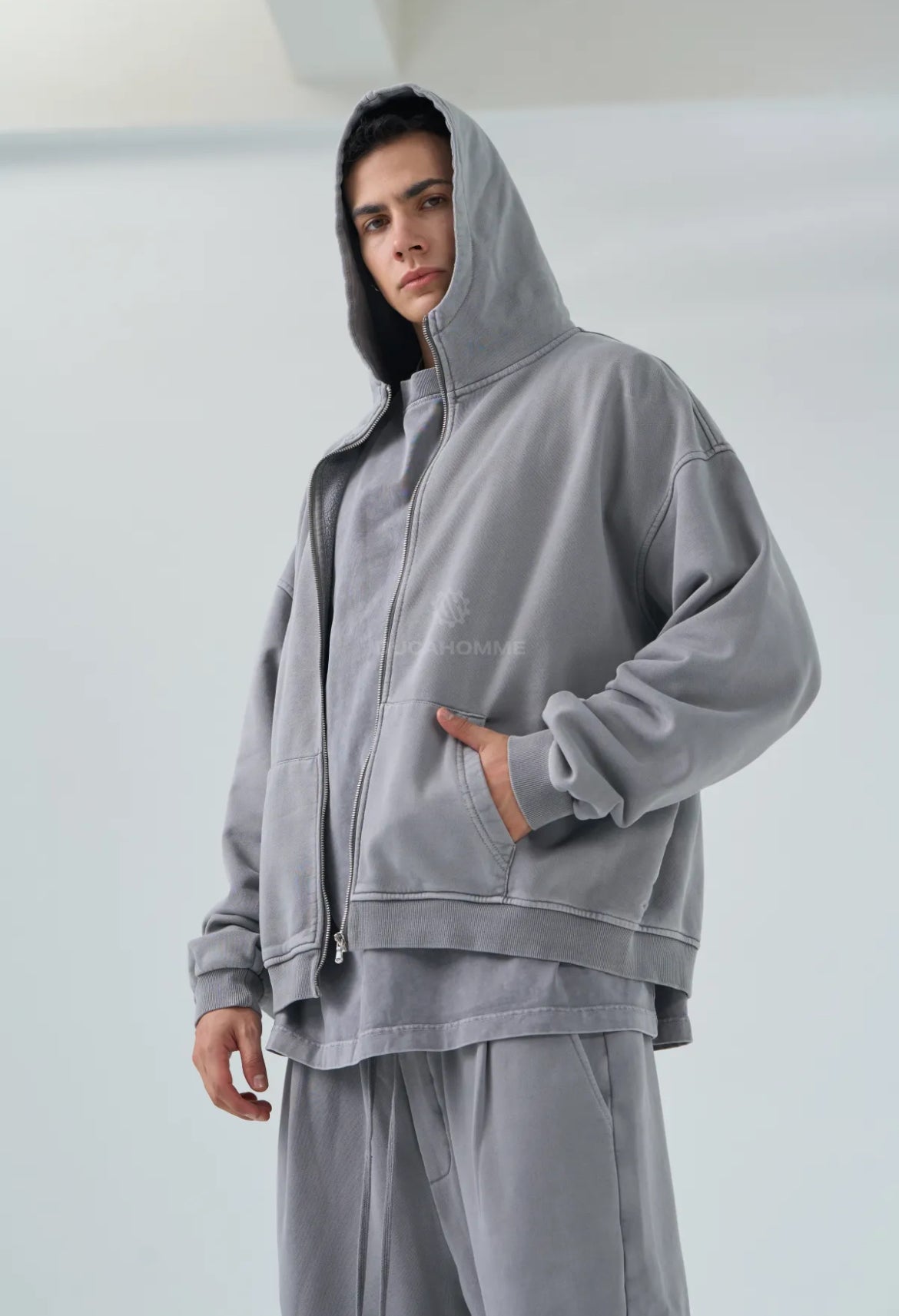 oversize con cappuccio uomo abbigliamento duca homme moda ragazzi e adulti