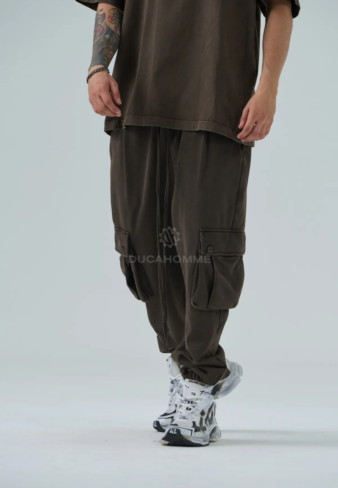 tuta completa da uomo duca homme stone wash