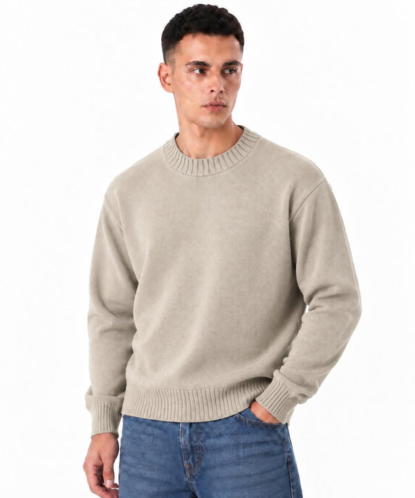 Maglione Girocollo-Duca Homme (beige)