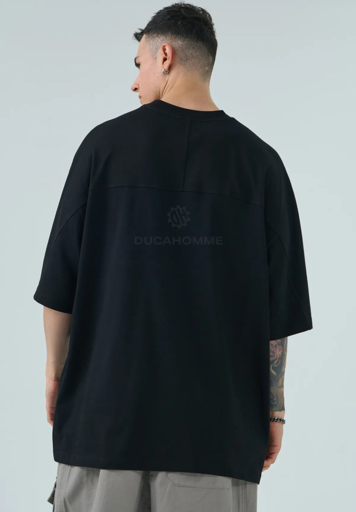 maglietta duca homme uomo girocollo