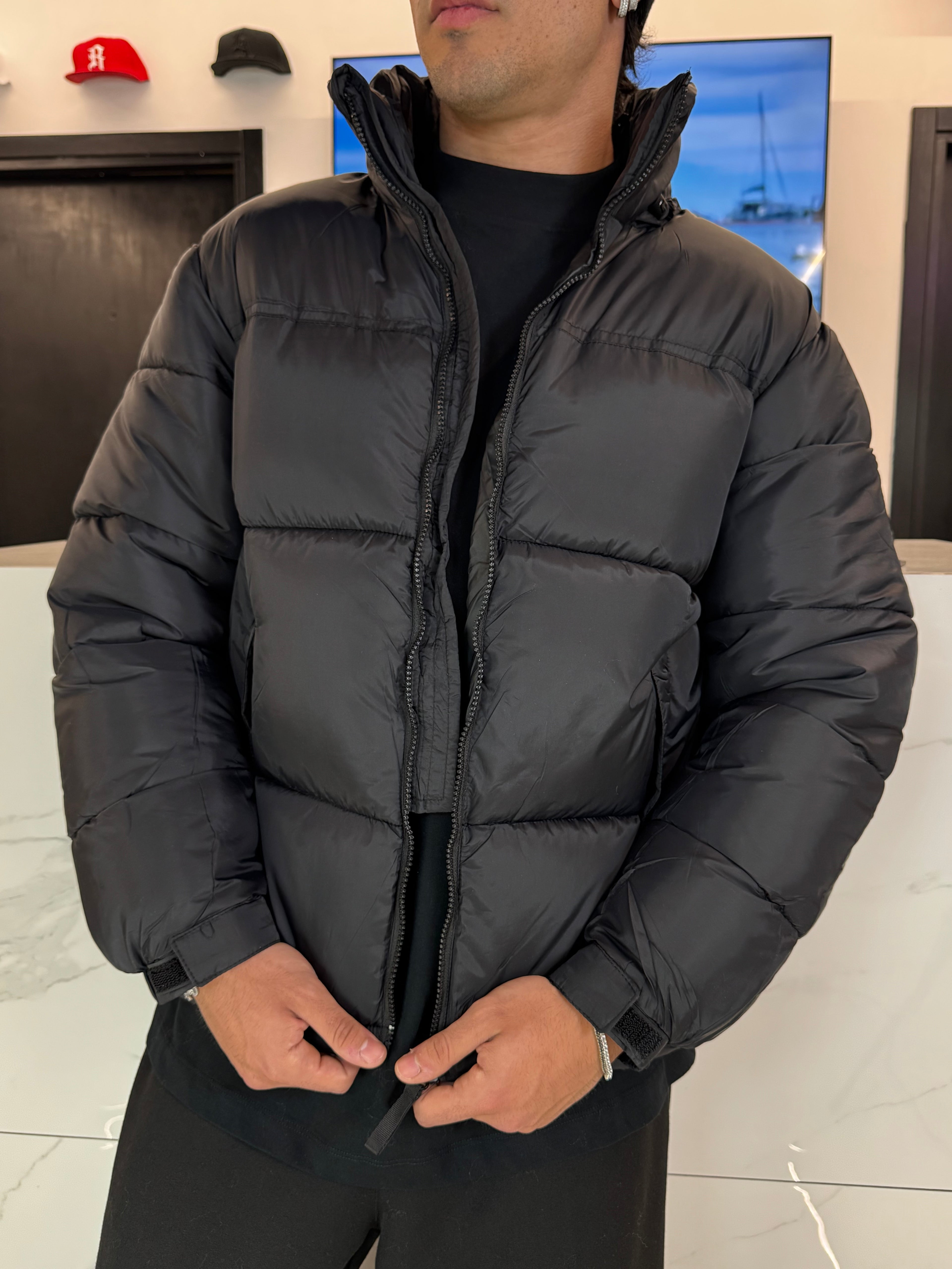 giubbotto modello piumino oversize a quadri da uomo nuovi arrivi duca homme da status roma