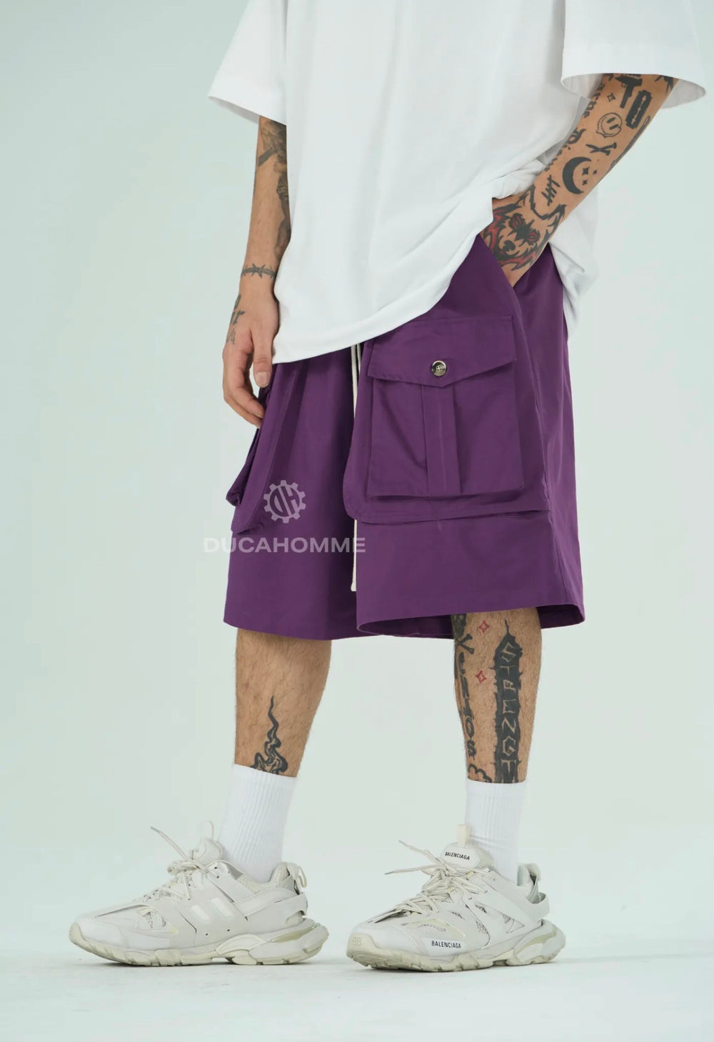 Bermuda Cargo Frontali Over | Duca Homme (viola)
