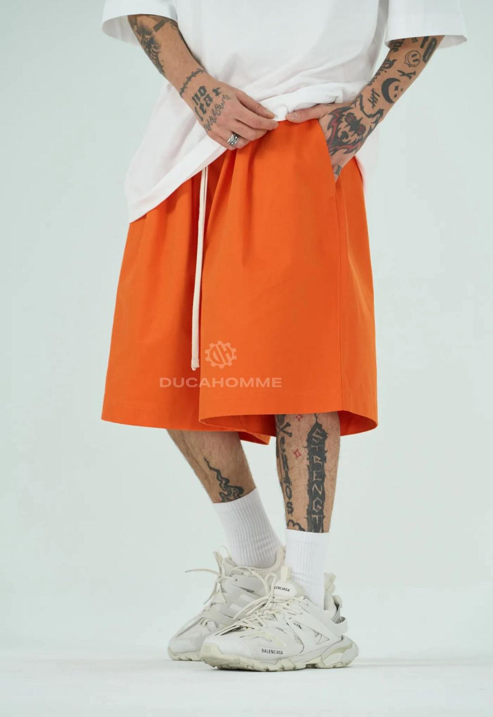 Bermuda Oversize Cotone Uomo | Duca Homme (arancione)