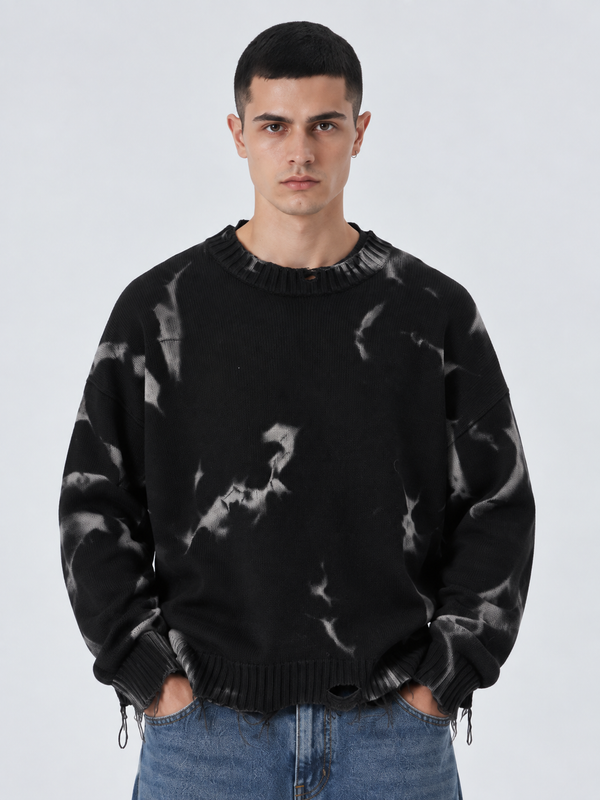 Maglione Destroyed | Duca Homme (nero)