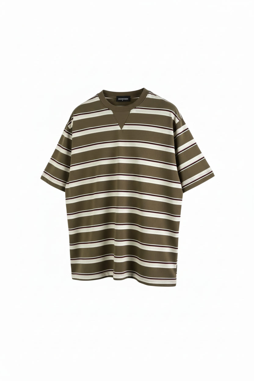 T-shirt a Righe | Duca Homme (marrone)