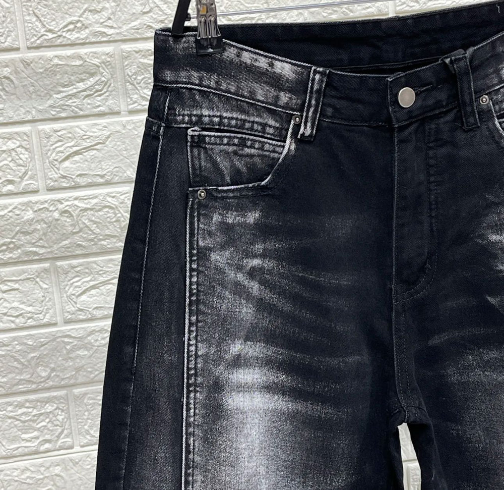 Jeans Baggy Uomo Duca Homme | Denim Scuro Loose Fit | Gamba Larga