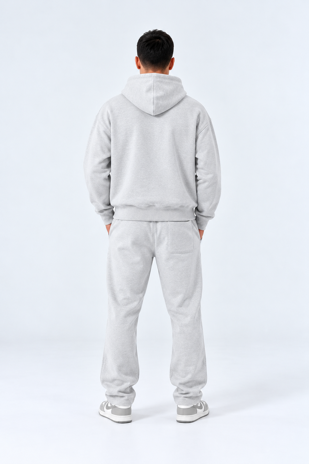 Completo Tuta Felpata Full zip | Duca Homme (grigio)