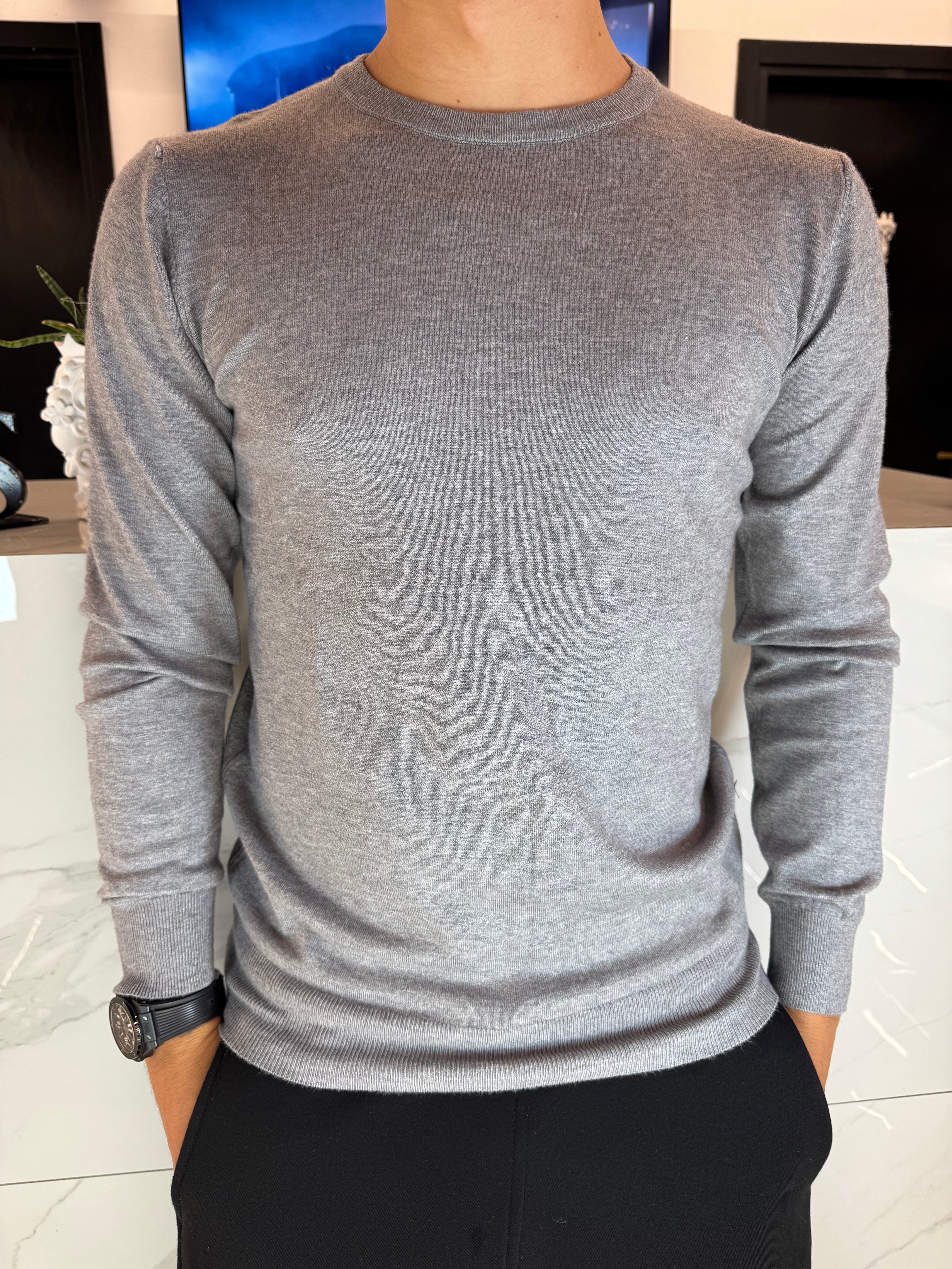 maglia collo alto da uomo in cotone negozio duca home centro commerciale