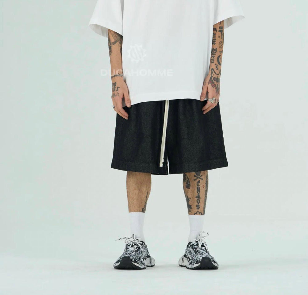 Bermuda Jeans Baggy | Duca Homme (nero)