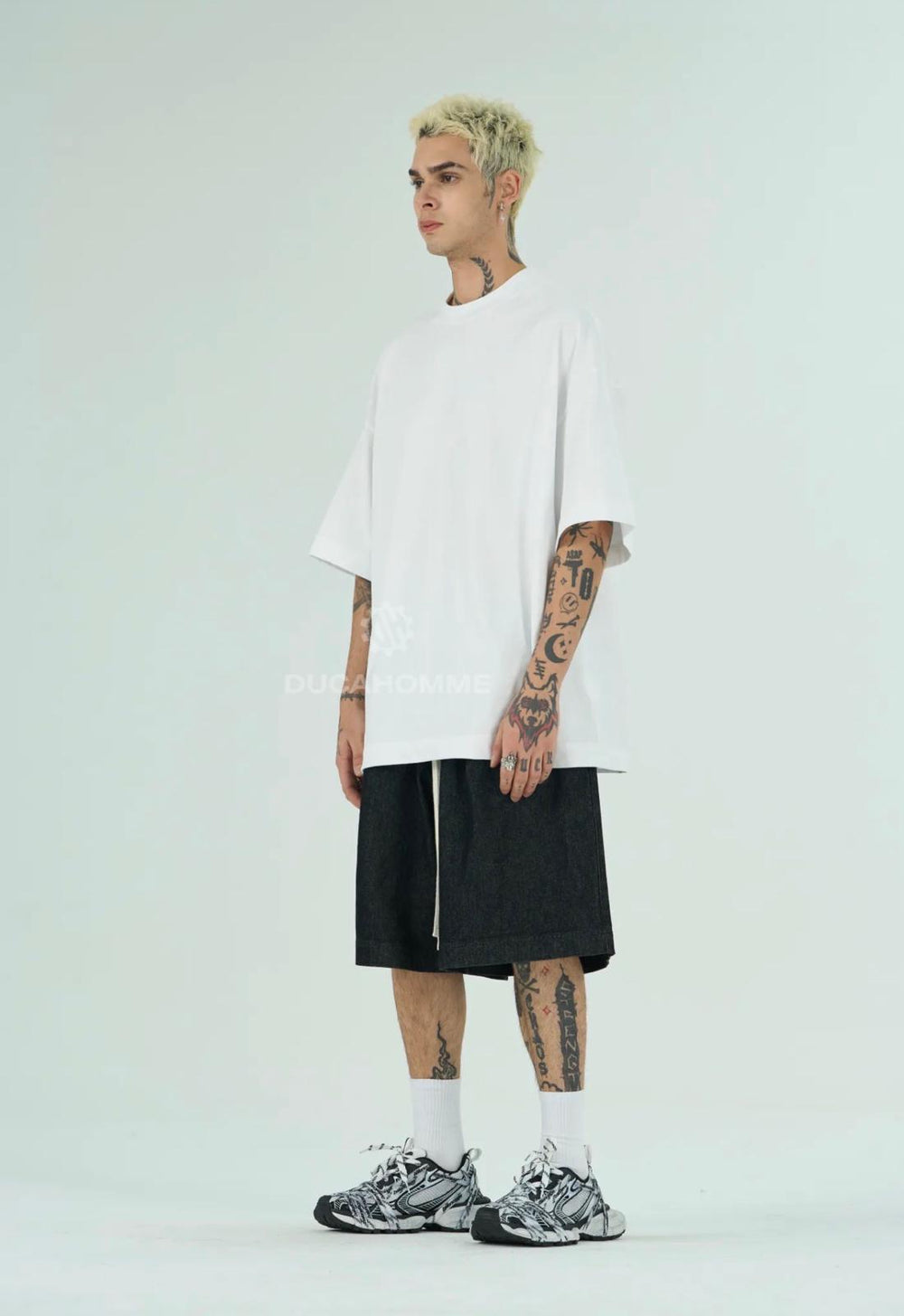 Bermuda Jeans Baggy | Duca Homme (nero)