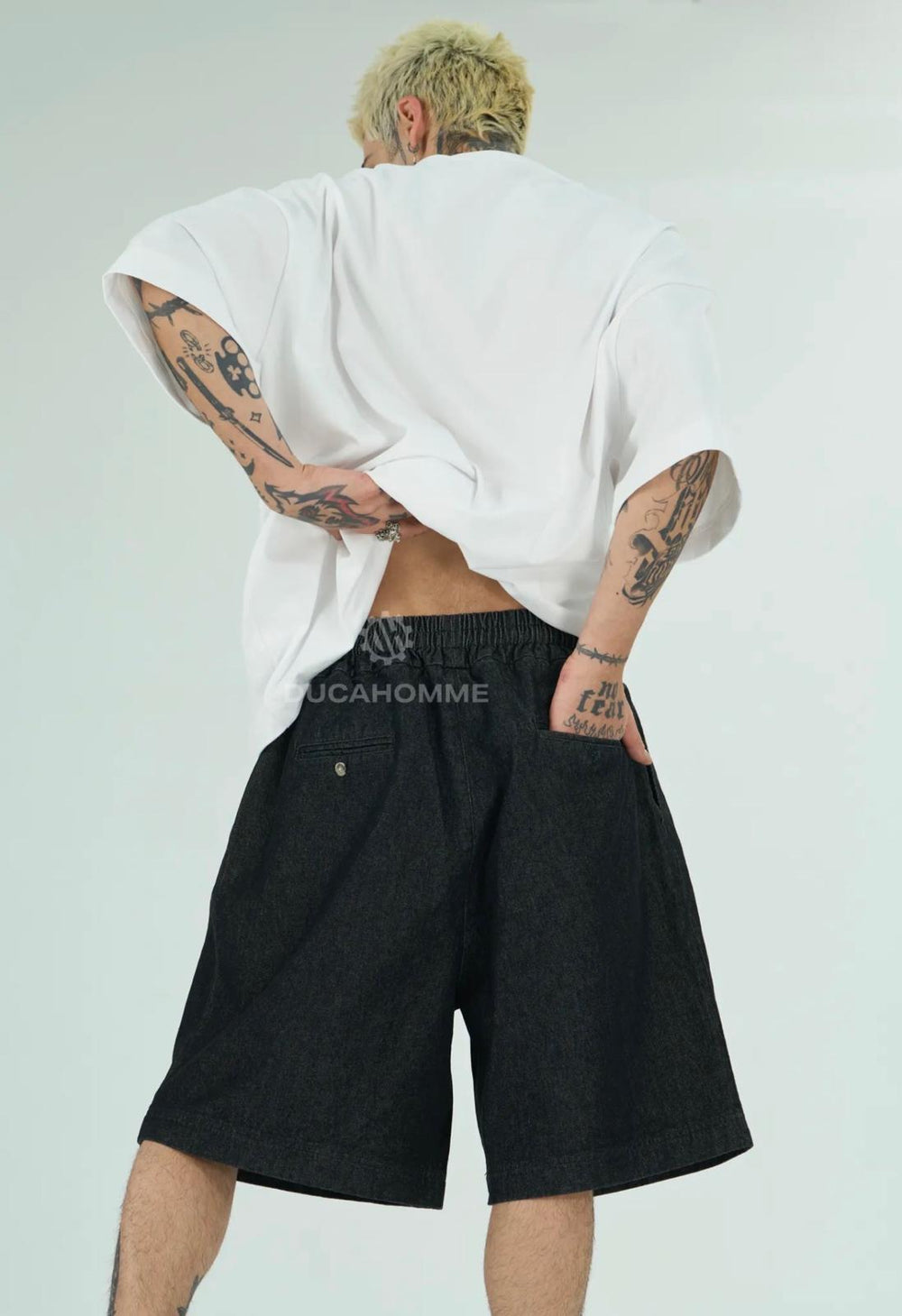 Bermuda Jeans Baggy | Duca Homme (nero)