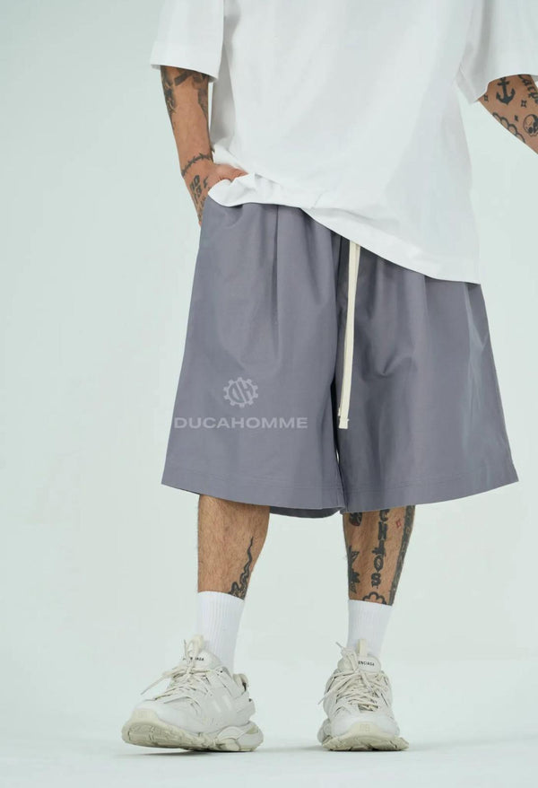 Bermuda Oversize Cotone Uomo | Duca Homme (grigio)