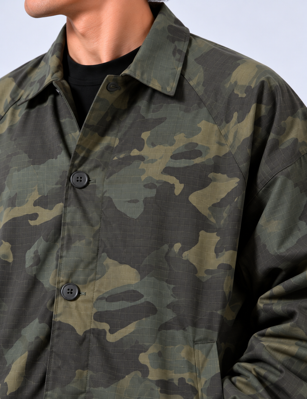 Giacca Antivento Bottoni  | Duca Homme (camo)